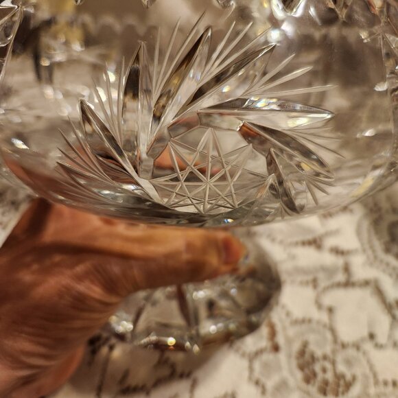 Crystal Compote Bowl - Picture 4 of 5